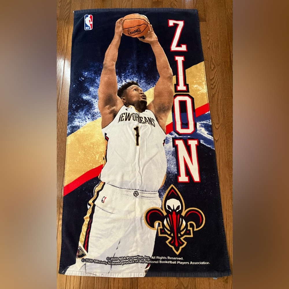 NBA New Orleans Pelicans Zion Williamson beach towel